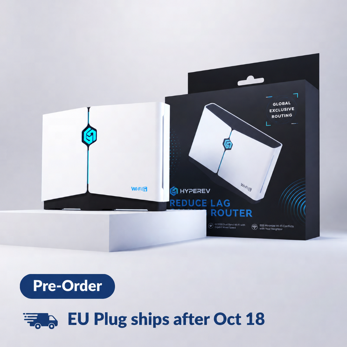 HYPEREV Wi-Fi 6 Gaming Router for PS5, PS4, XBOX, SWITCH, PC