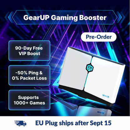 HYPEREV Wi-Fi 6 | 遊戲網絡優化路由器 | GearUP Booster