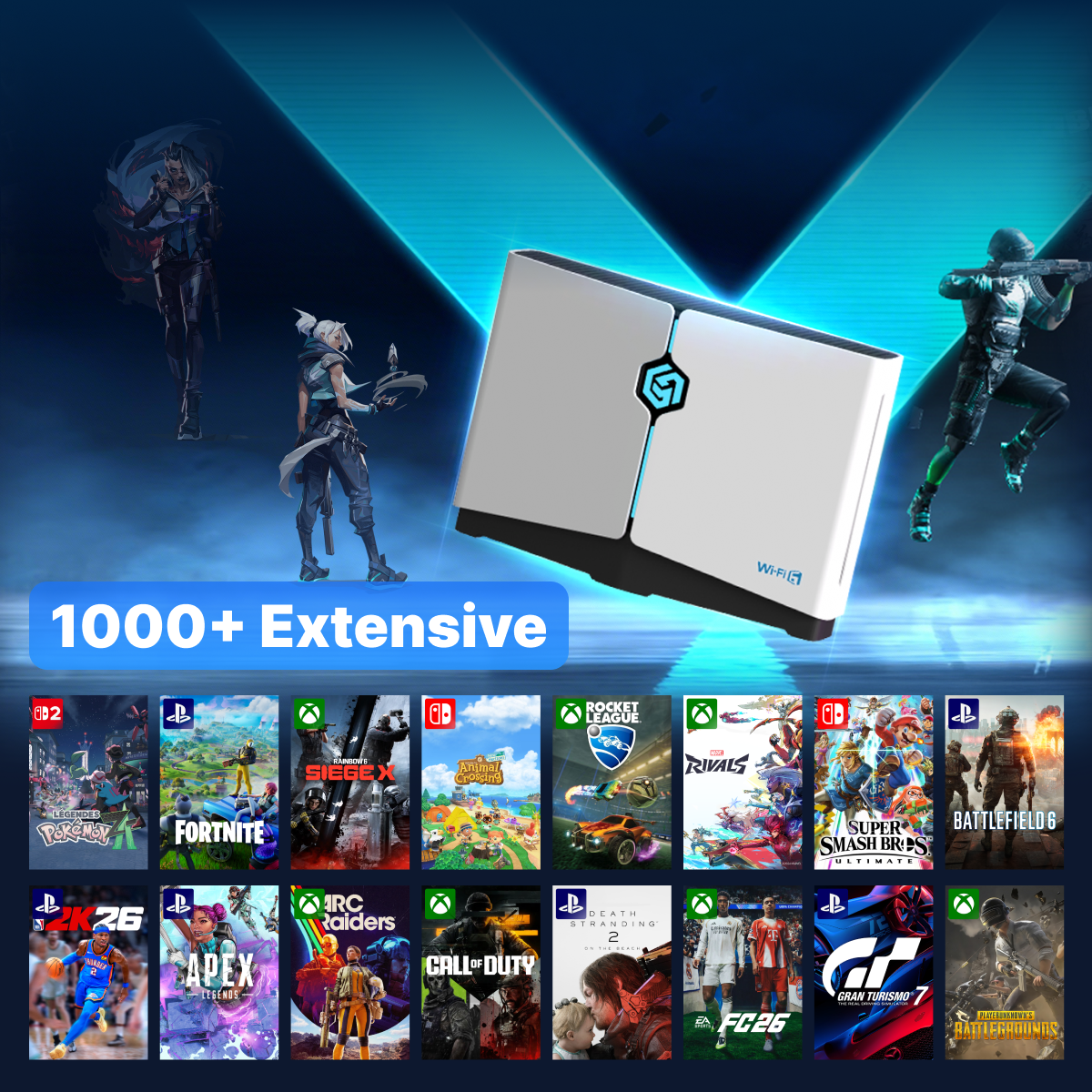 HYPEREV Wi-Fi 6 Gaming Router