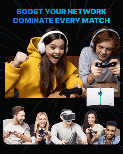 HYPEREV Wi - Fi 6 Gaming Router for PS5, PS4, XBOX, SWITCH, PC - GearUP Booster Shop