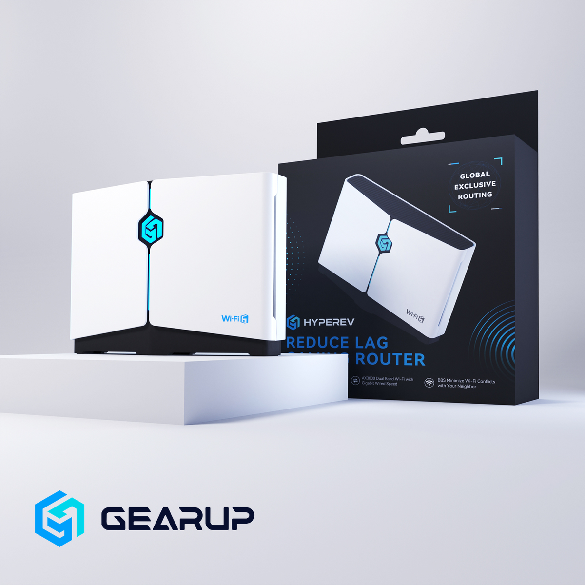 HYPEREV Wi-Fi 6 Gaming Router for PS5, PS4, XBOX, SWITCH, PC