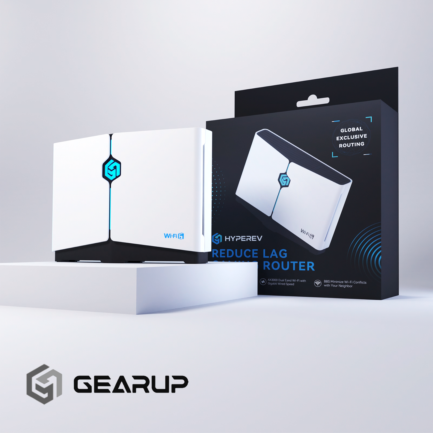 HYPEREV Wi-Fi 6 Gaming Router for PS5, PS4, XBOX, SWITCH, PC